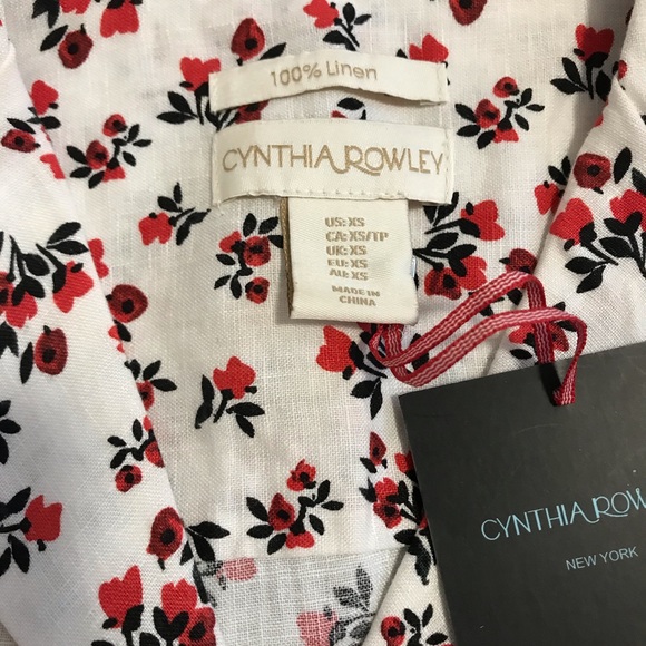 NWT Anthropologie LINEN Cropped Top XS - Picture 4 of 7